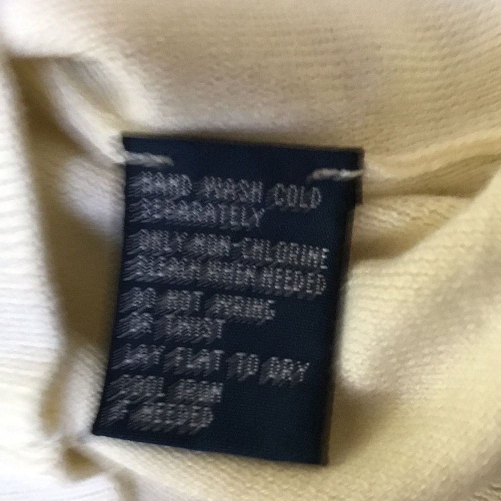 Polo Ralph Lauren mens small cream cotton vest . - Picture 5 of 6
